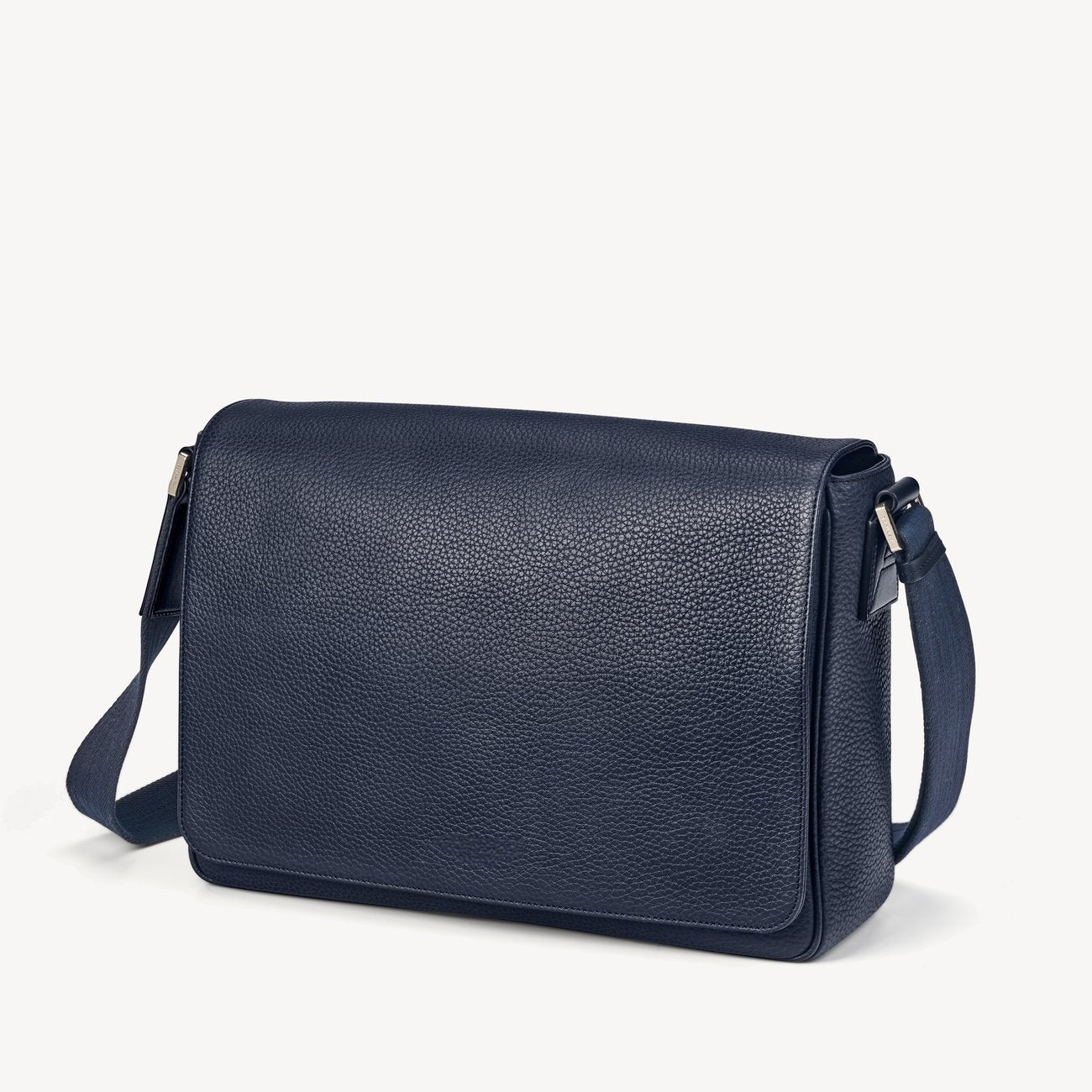 Bolso de mensajero Ferrero Gautier Cuero Granulado azul